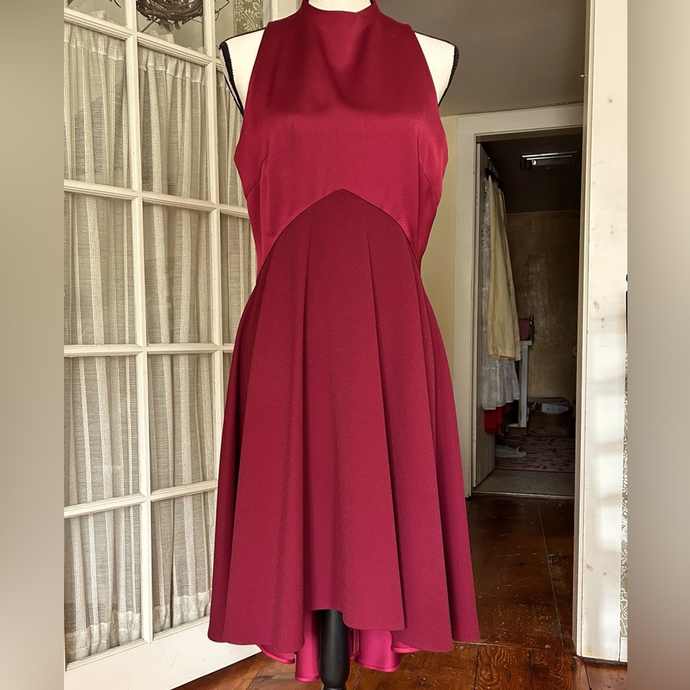 Wedding guest dress. Elegant Ted Baker satin.